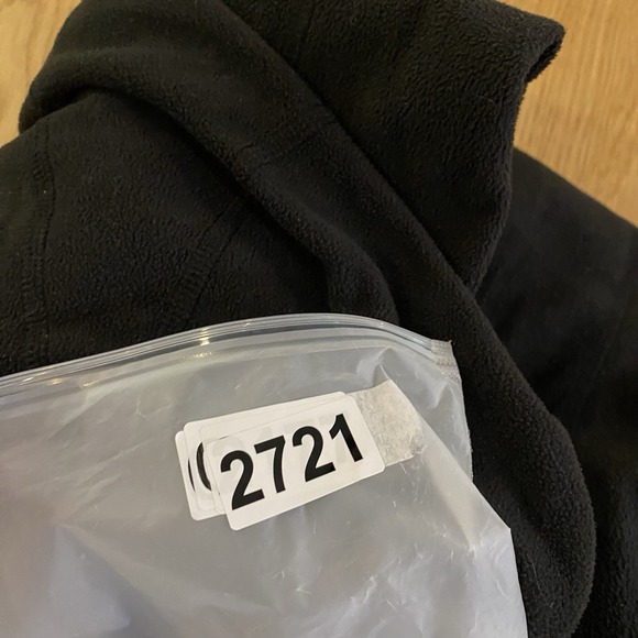 North Face full Zip Micro Fleece jacket womens large black Shell Hooded Logo - Picture 12 of 12